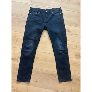 PS Paul Smith Mens Dark Wash Slim Straight Jeans Size 36 Indigo Stretch Denim